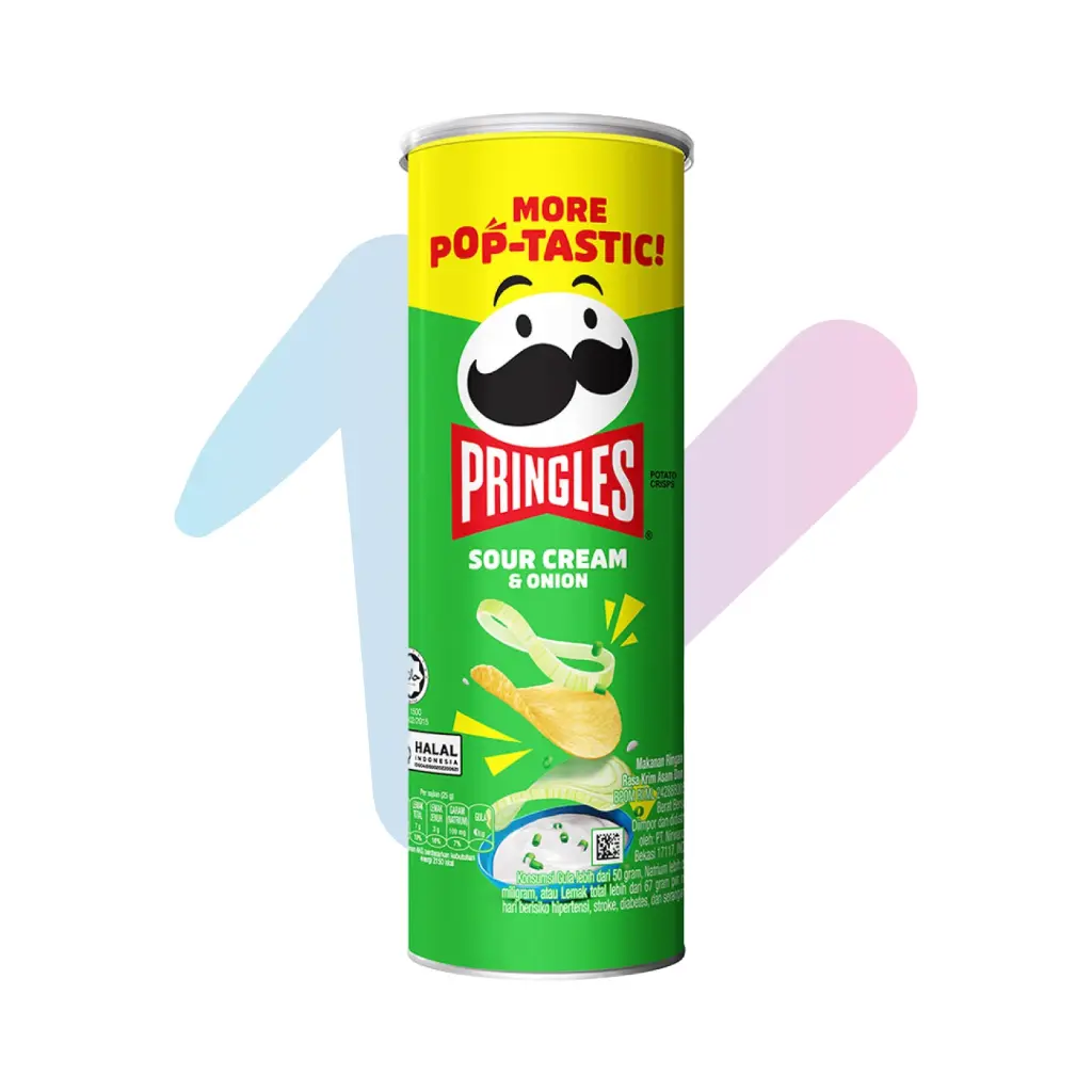 Snack Khoai Tây Pringles Sour Cream & Onion (Hộp 102g)