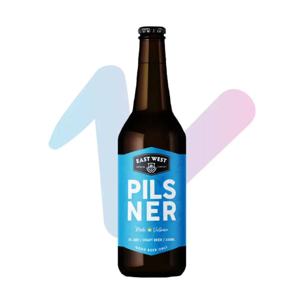 Thức Uống Bia Thủ Công East West Pilsner (Chai 330ml)