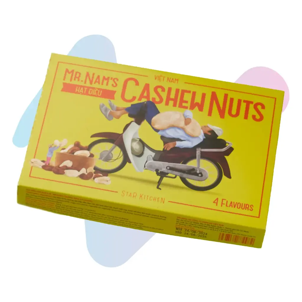Star Kitchen Uncle Nam's 4-Flavor Cashew Nuts (6.35oz Box)