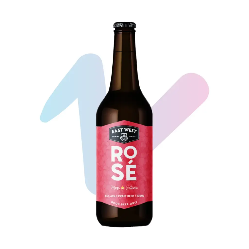 Thức Uống Bia Thủ Công East West Rosé (Chai 330ml)