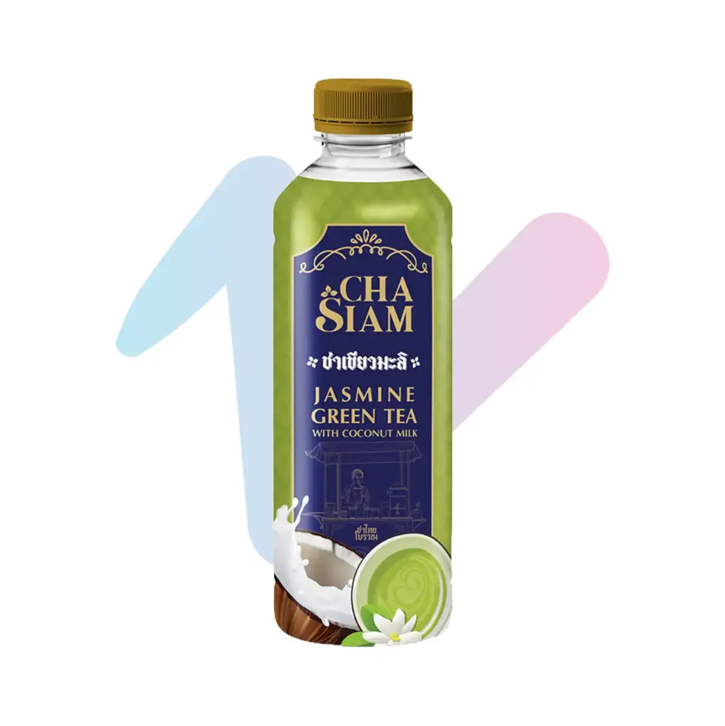 Trà Thái Xanh Hương Nhài Sữa Dừa Cha Siam (Chai 350ml)