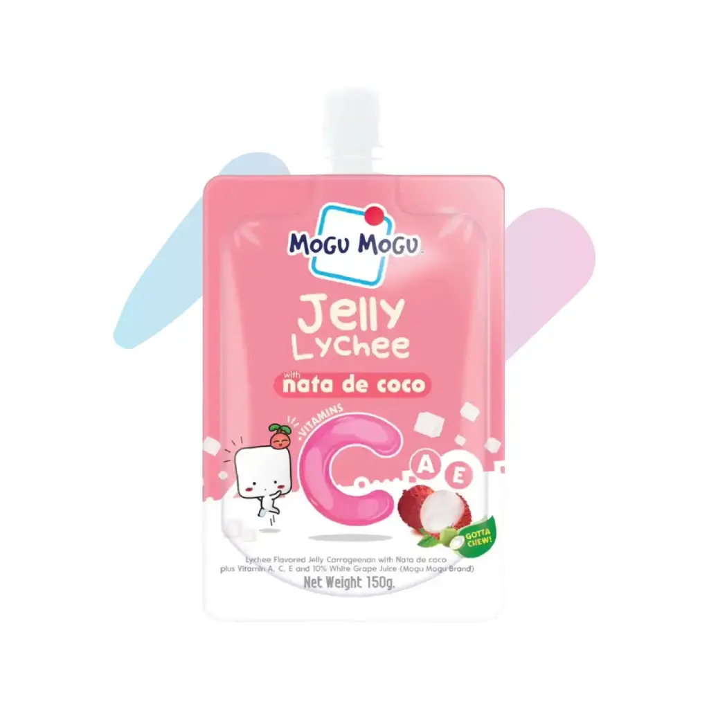 Mogu Mogu Lychee With Nata de Coco & Vitamins A, C, E (5.29oz Pack)