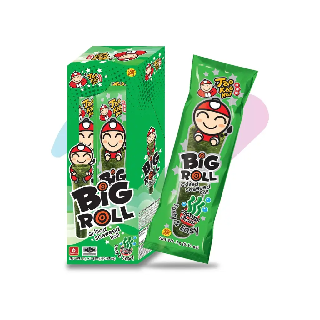 Taokaenoi BIG ROLL Grilled Seaweed Classic (0.11oz Pack)