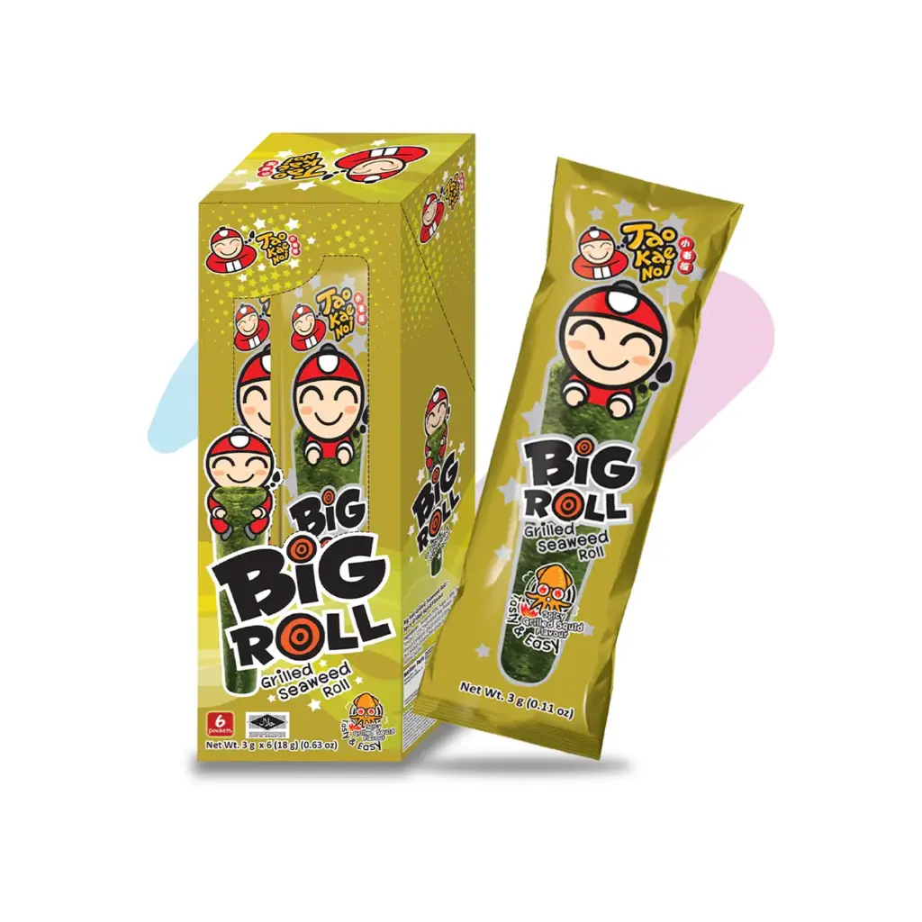 Rong Biển Taokaenoi BIG ROLL Vị Mực (Gói 3g)