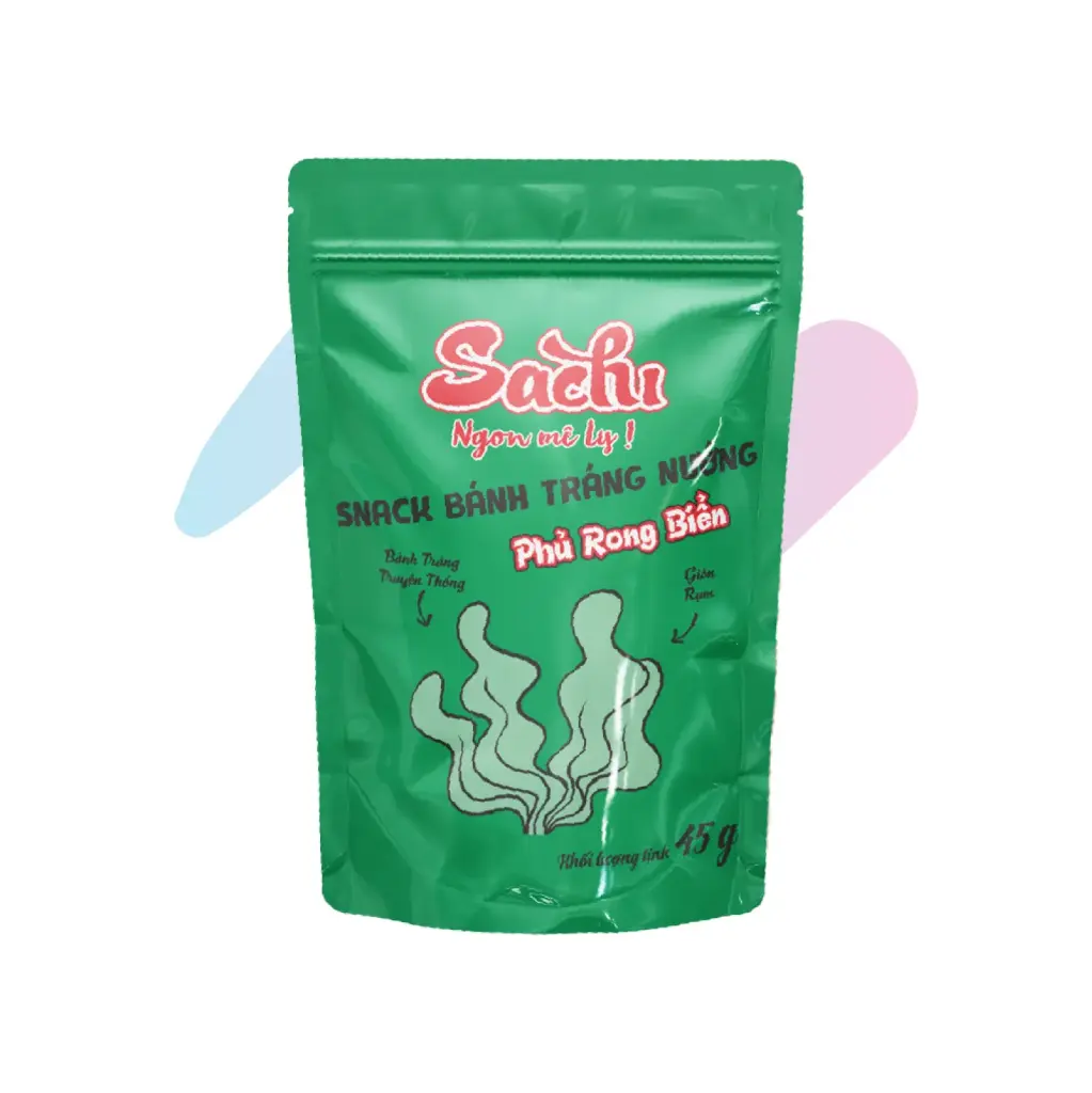 SACHI Grilled Rice Paper Snack with Seaweed (1.59oz Pack)