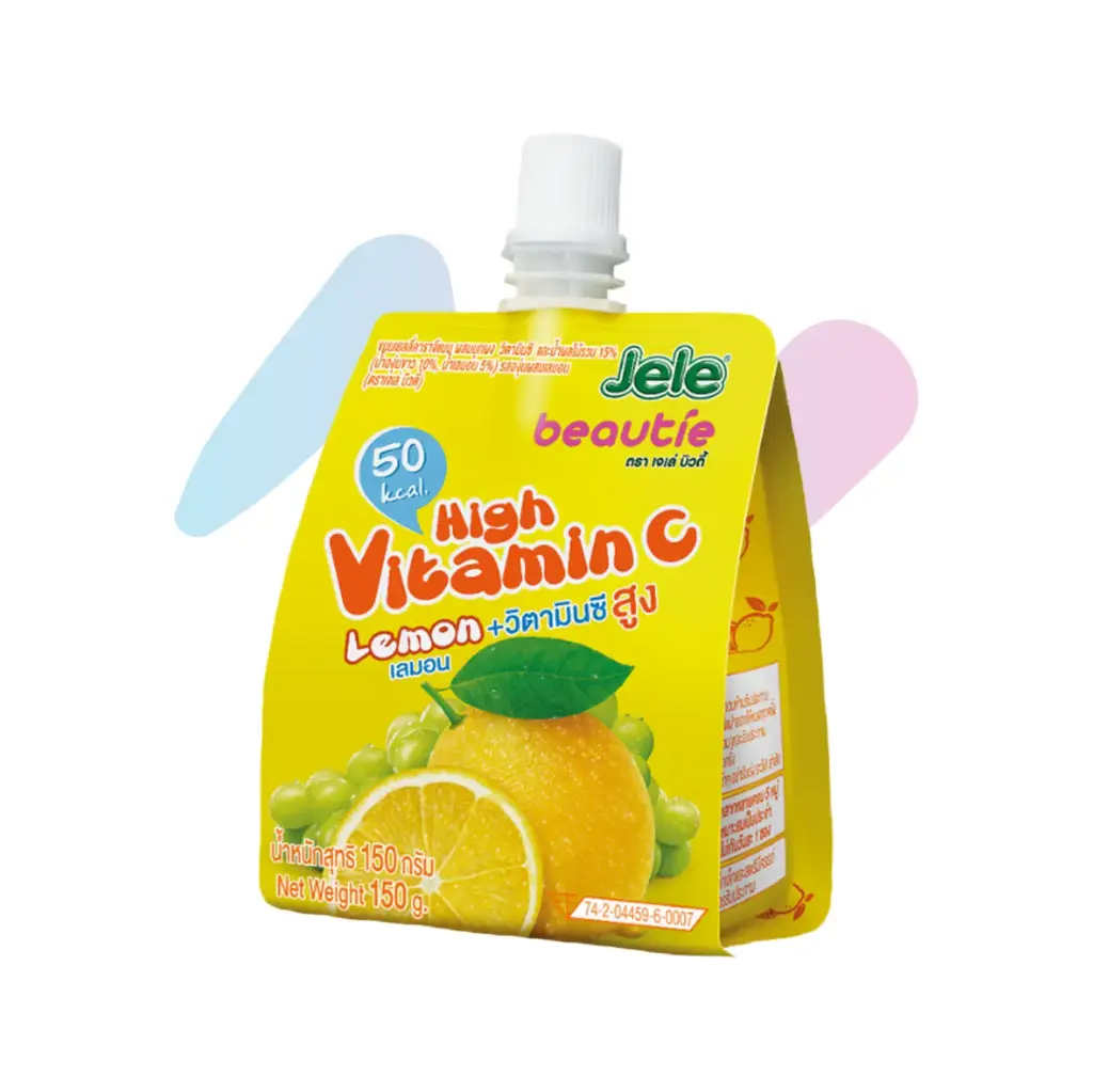 Nước Ép Trái Cây Thạch Vitamin C Hương Chanh Jele Beautie (Gói 150g)