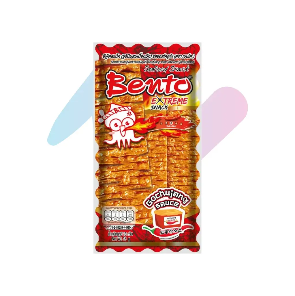Bento Gochujang Sauce Flavored Squid Seafood Snack (0.63oz Pack)