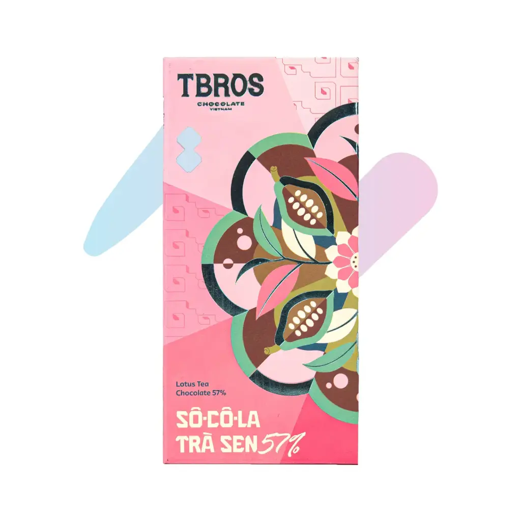 Socola Trà Sen 57% Thượng Hạng Địa Phương TBROS (Thanh 67g)