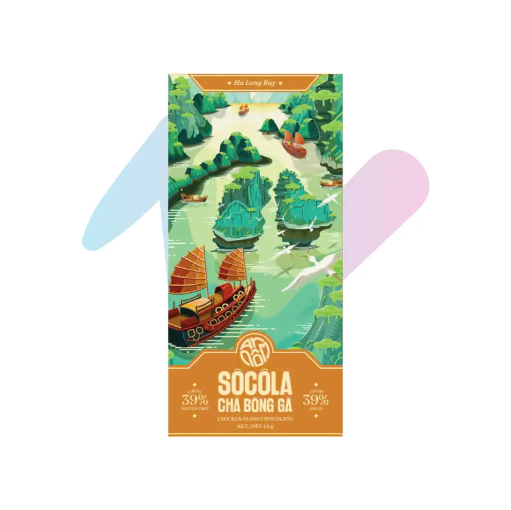 Socola Chà Bông Gà 39% - An Nôm TBROS (Thanh 44g - Bộ Du Lịch)