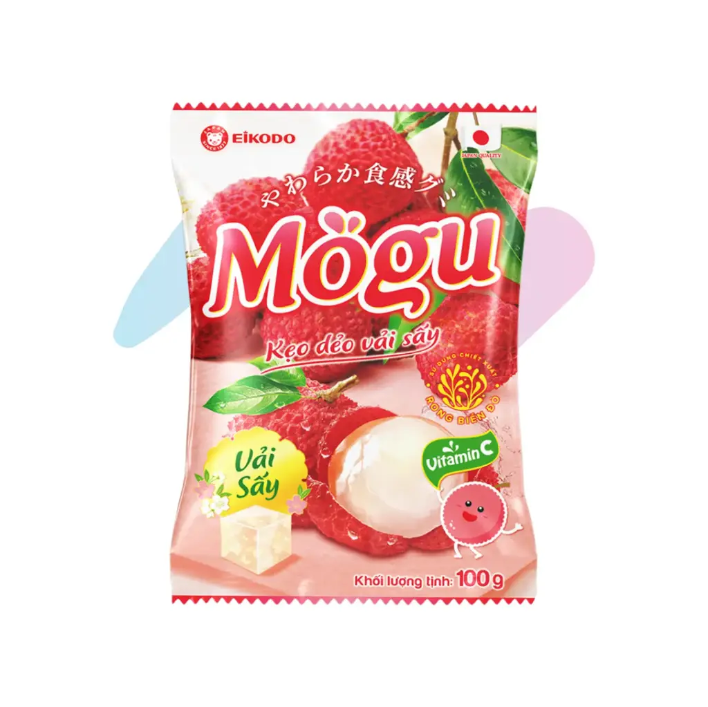 EIKODO Mogu Lychee Chewy Candy (3.53oz Pack)