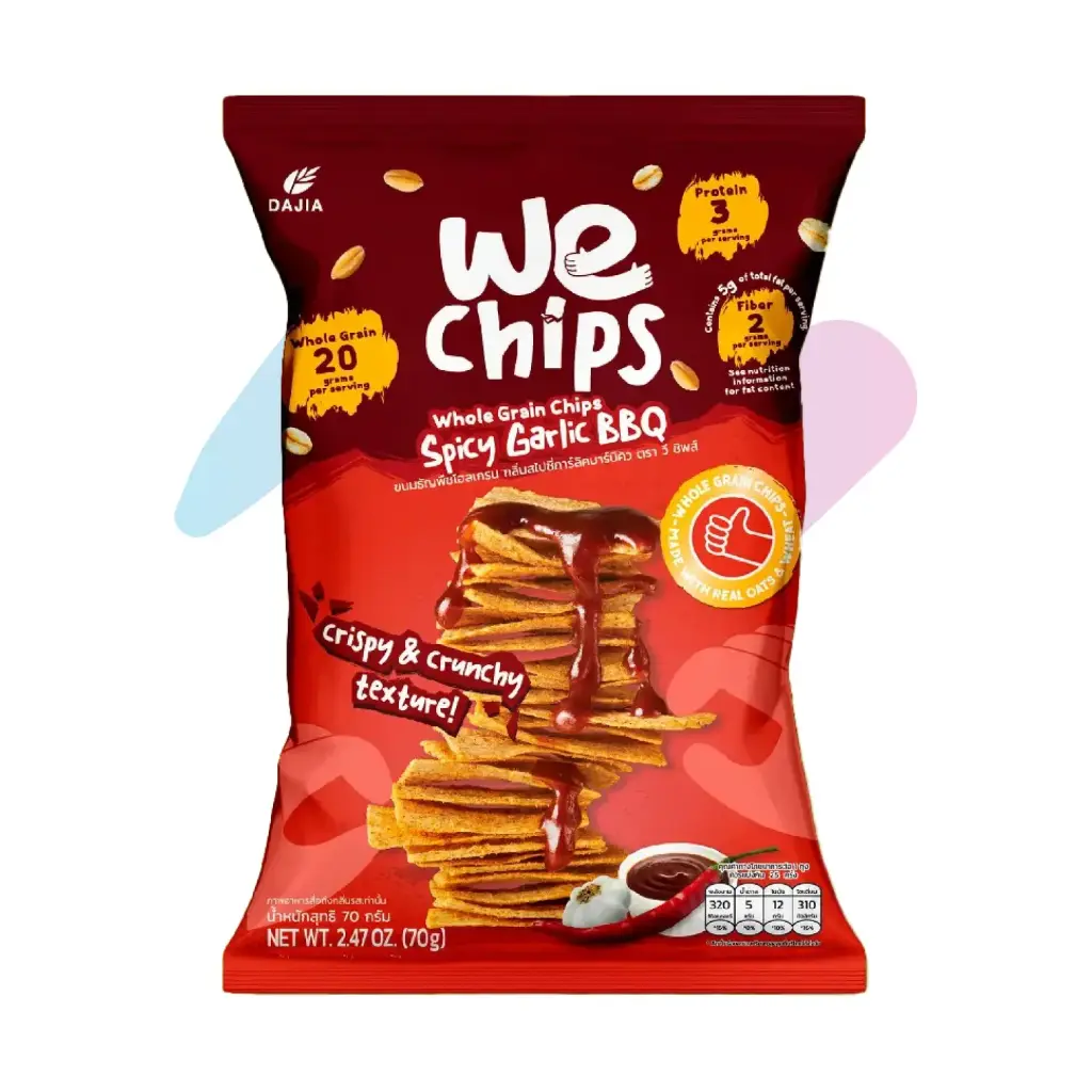 WE Chips Spicy Garlic BBQ Whole Grain Chips (2.47oz Pack)