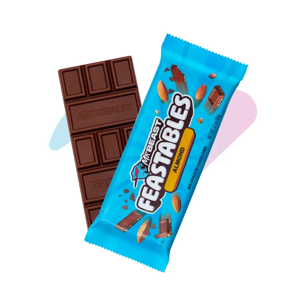 Feastables MrBeast Almond Chocolate (2.12oz Bar)
