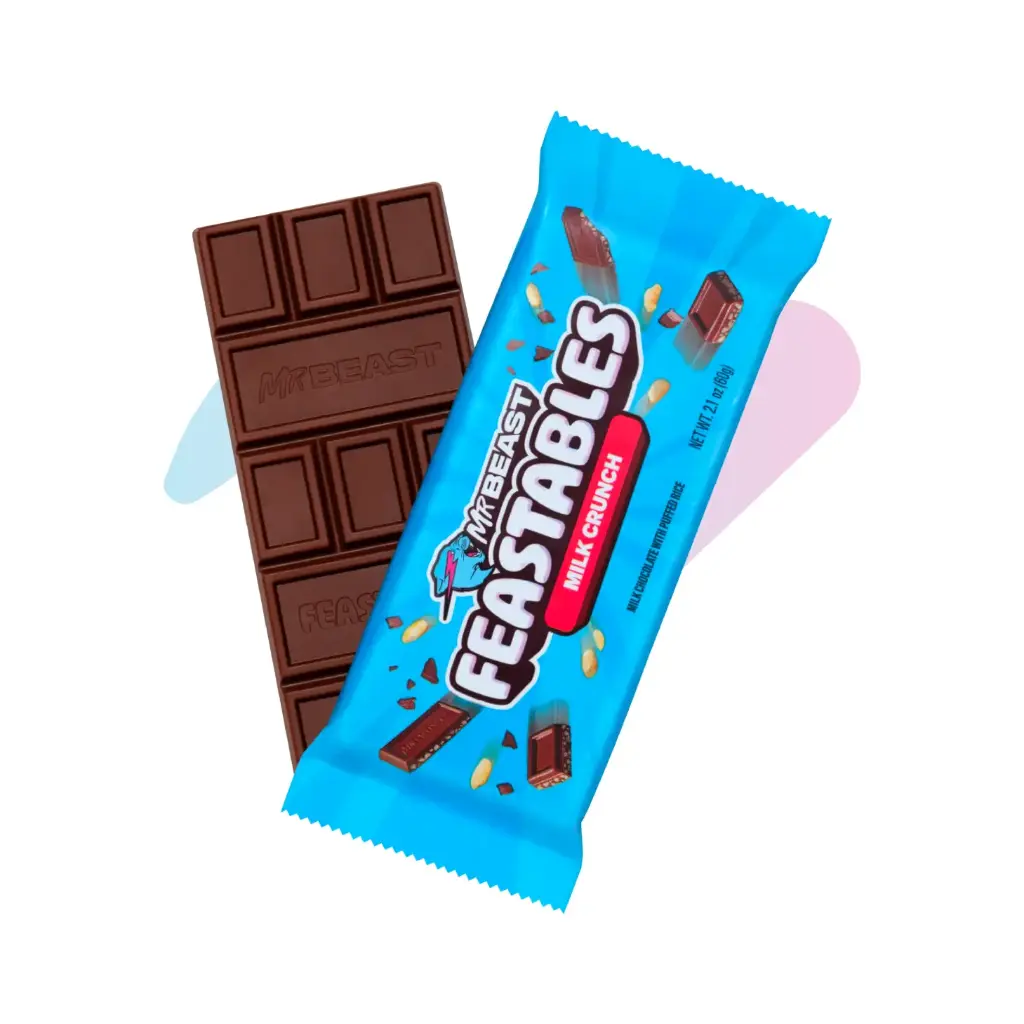 Socola Feastables MrBeast Vị Sữa Cốm Gạo (Thanh 60g)