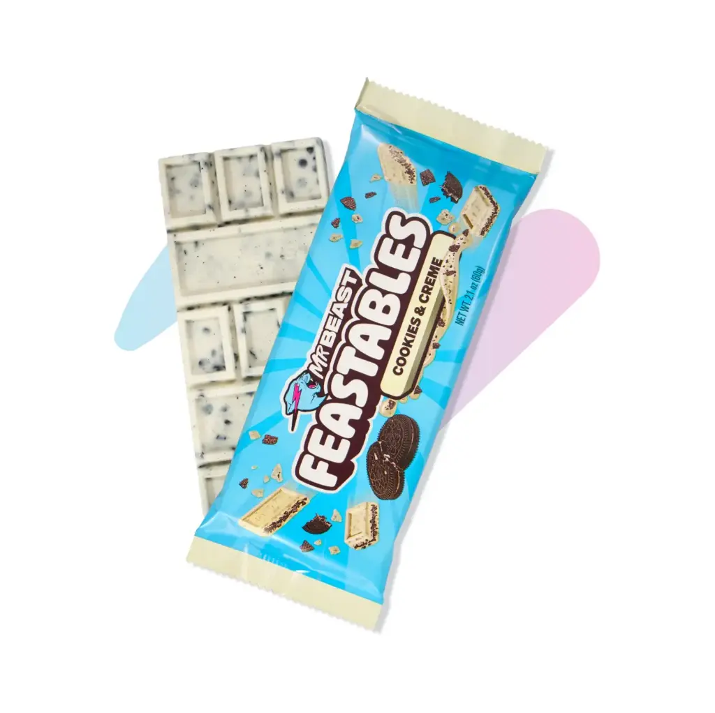 Feastables MrBeast Cookies & Creme Chocolate (2.12oz Bar)