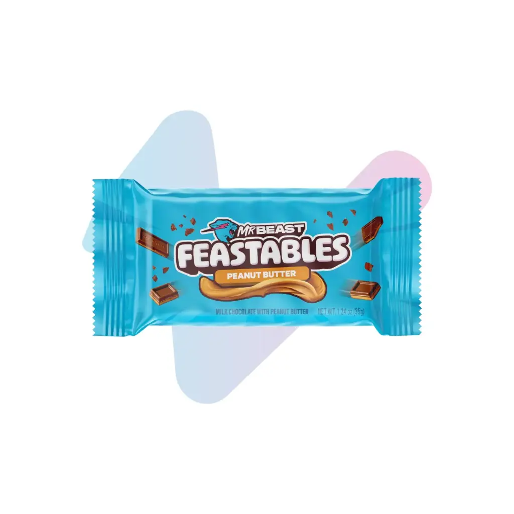 Socola Feastables MrBeast Vị Bơ Đậu Phộng (Thanh 35g)