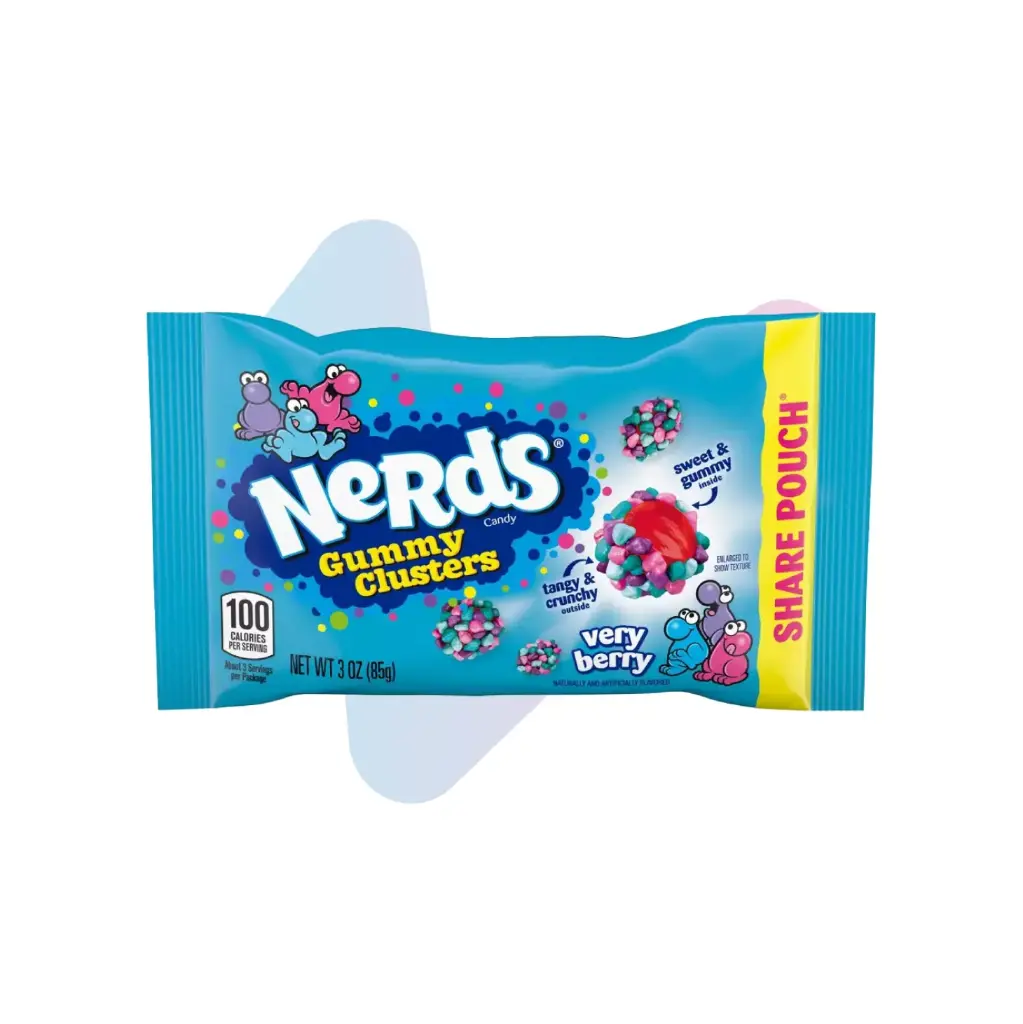 NERDS Gummy Clusters Candy Very Berry (3oz Pack)