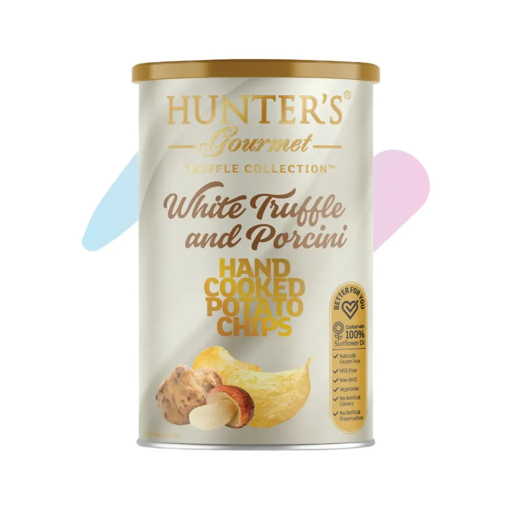 Khoai Tây Chiên Hunter's Gourmet Vị Truffle Trắng & Nấm Thông (Hộp 150g)