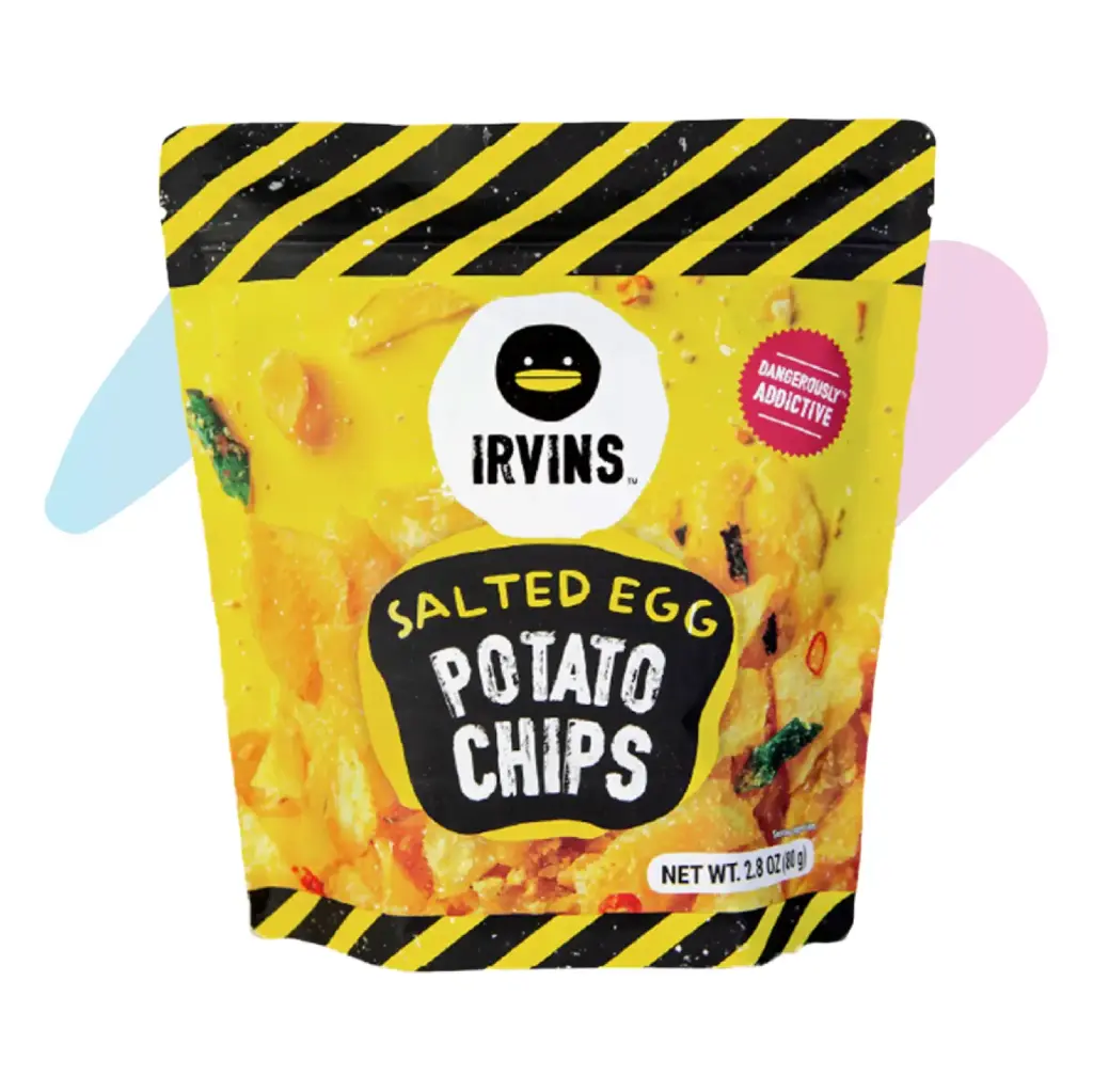IRVINS Salted Egg Potato Chips (2.82oz Pack)