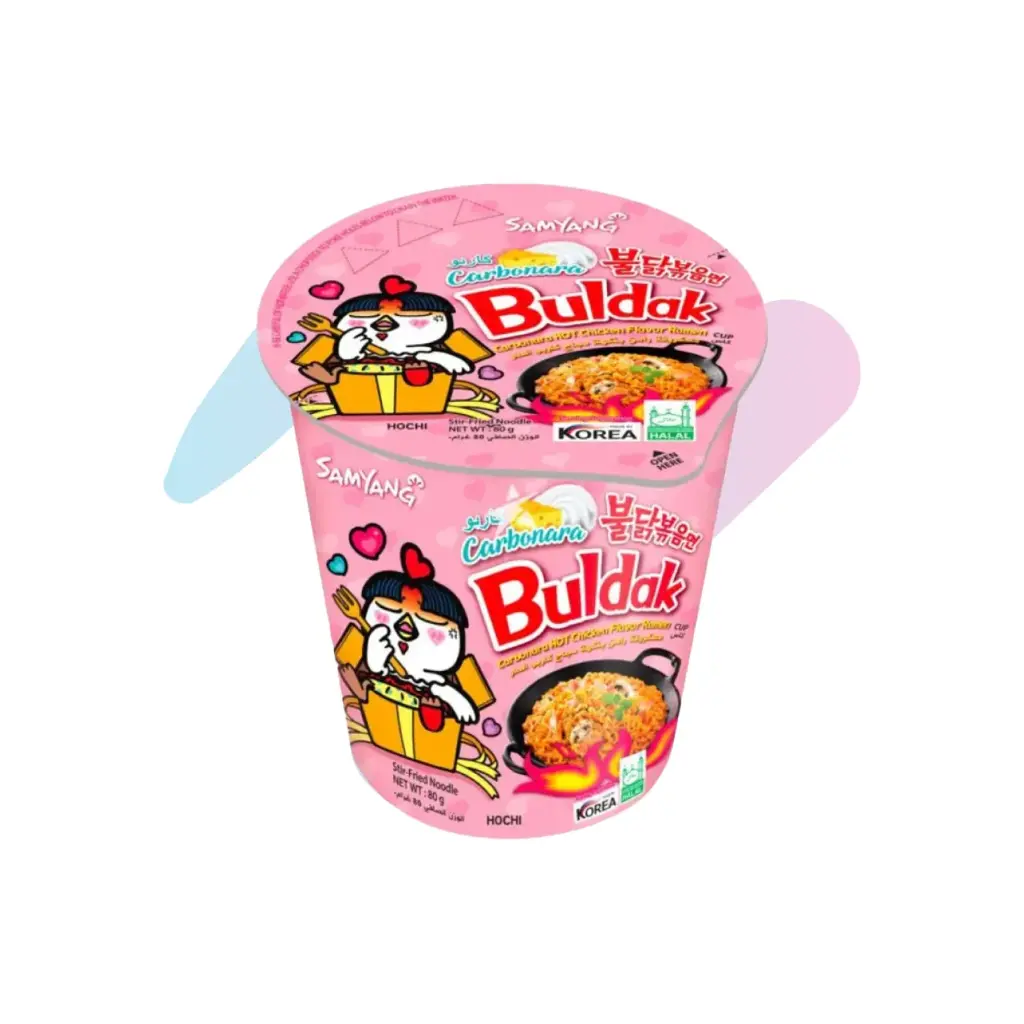 Mì Ly Samyang Gà Cay Carbonara (Ly 80g)