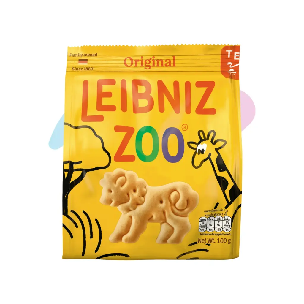 Leibniz Zoo Animal-Shaped Original Butter Cookies (3.53oz Pack)