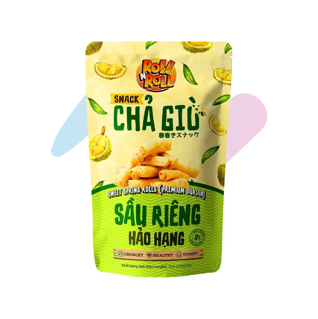 Roll N' Roll Premium Durian Spring Rolls (2.65oz Pack)