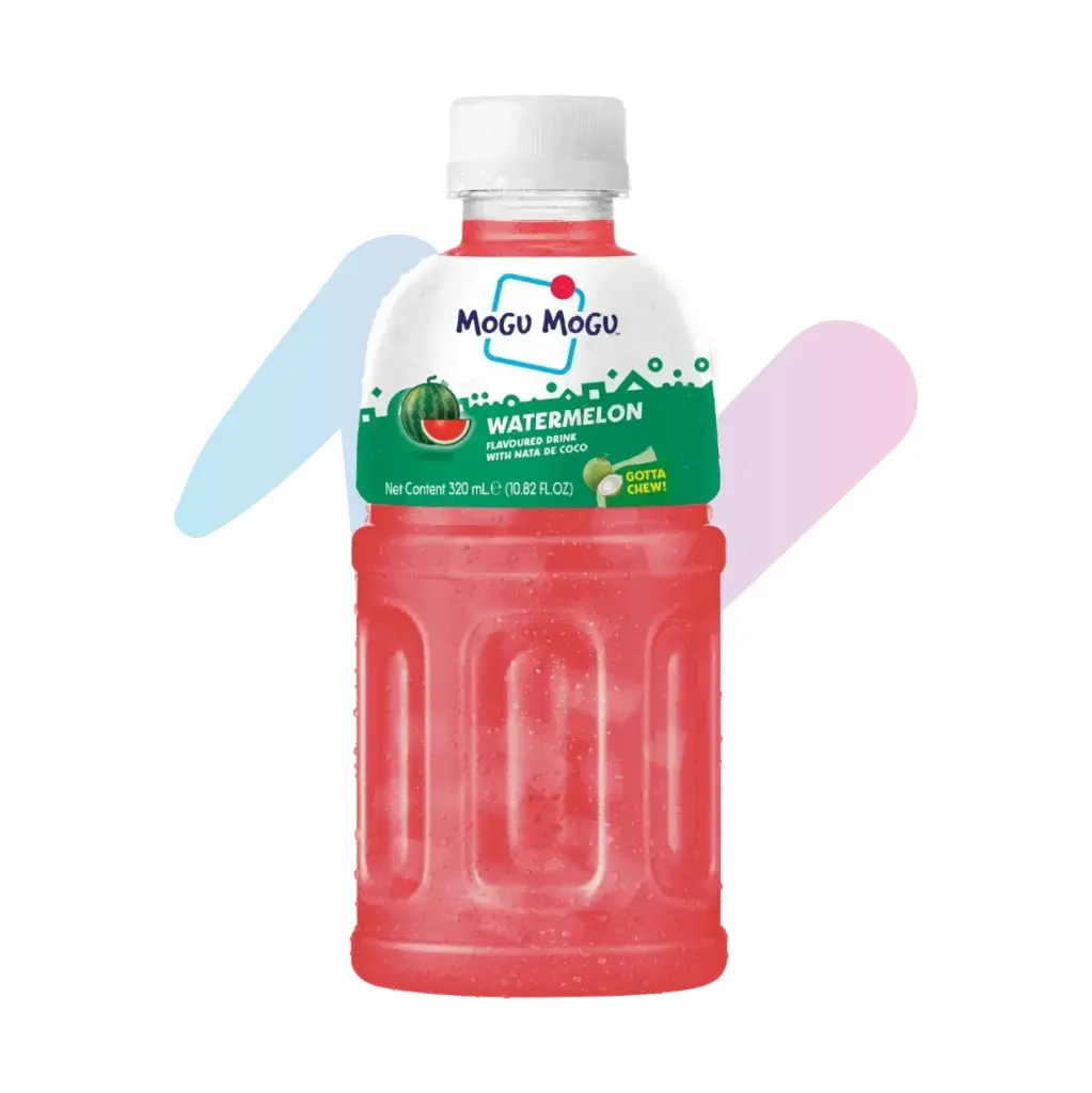 Nước Thạch Dừa Mogu Mogu Vị Dưa Hấu (Chai 320ml)