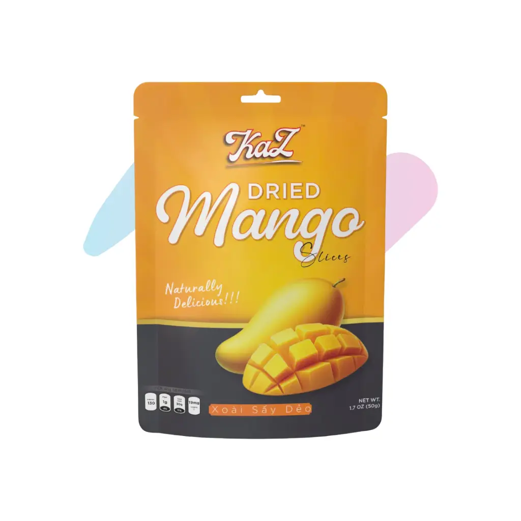 Kaz Dried Mango Slices (1.76oz Pack)