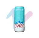 Nước Khoáng Thiên Nhiên Bổ Sung Ga Evian (Lon 330ml)